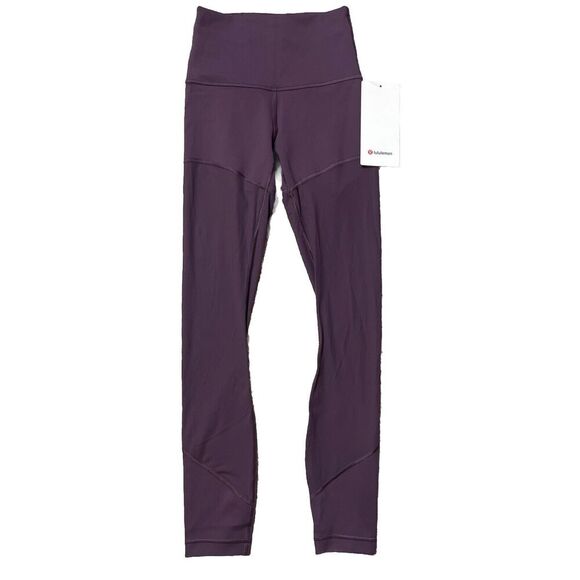 lululemon athletica Pants - Lululemon Wunder Train Mesh HR Tight 25” GPTH Grape Thistle Women's Size 2